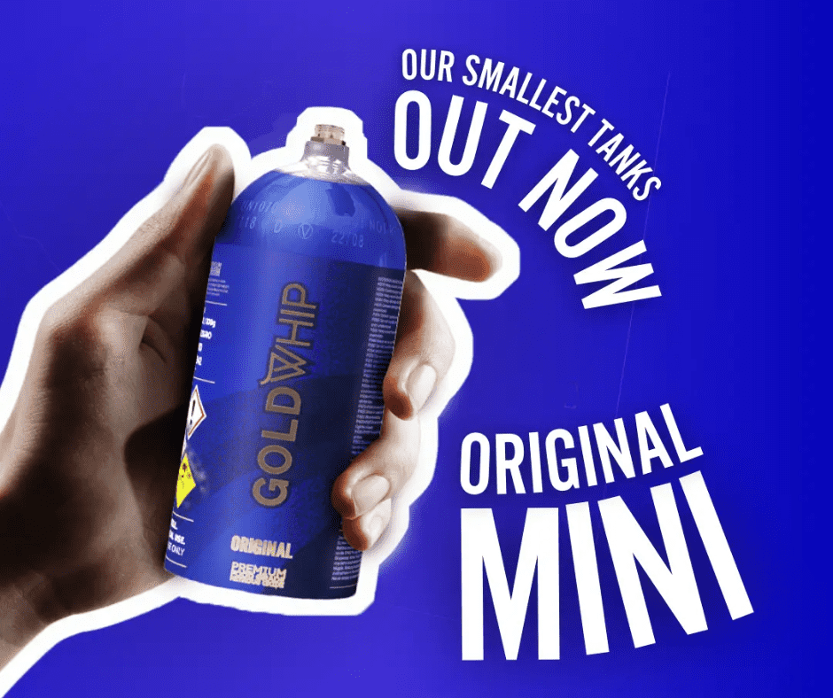 x6 GoldWhip Mini 200g N2O Canister - Image 5