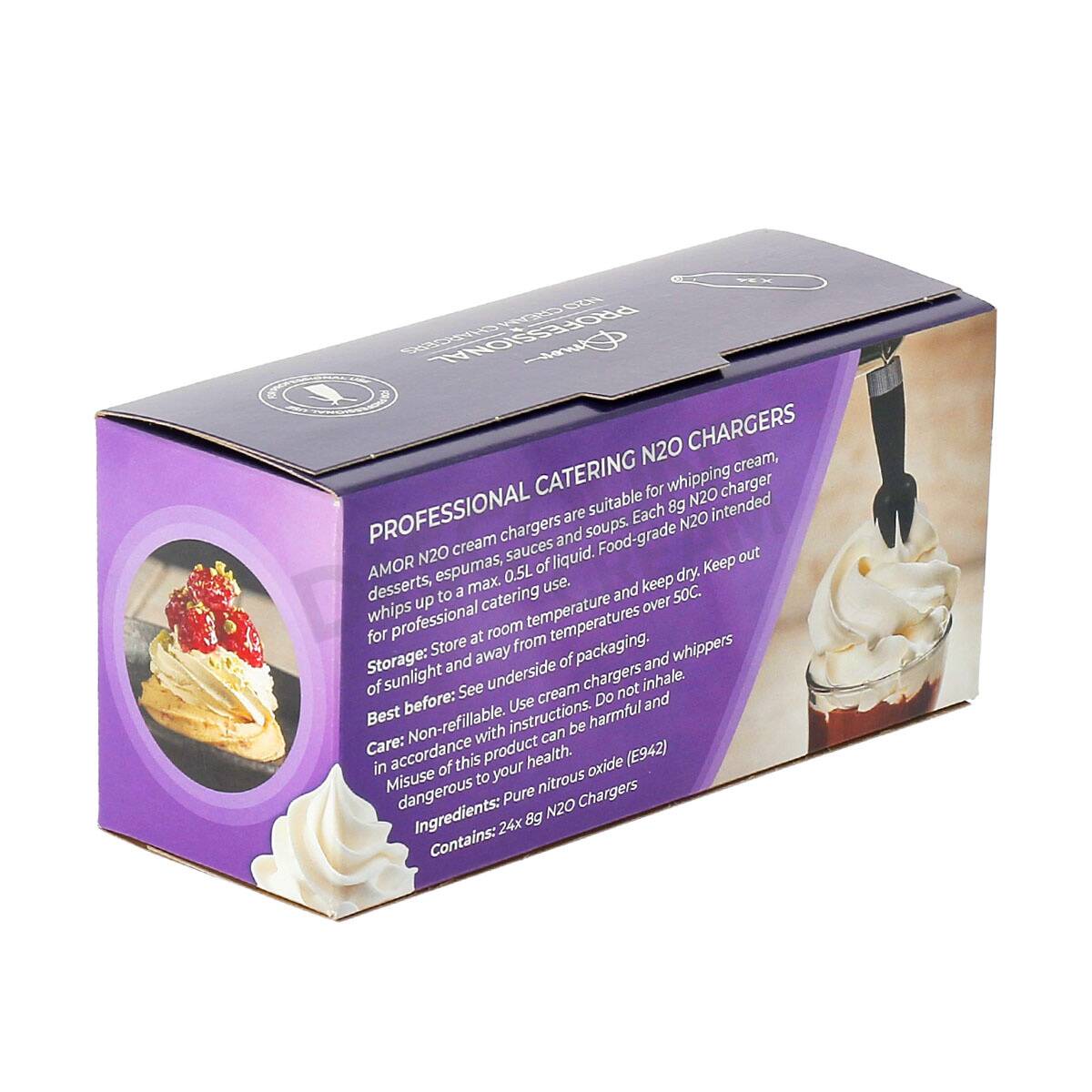 96 AMOR Professional Cream Chargers - Image 2