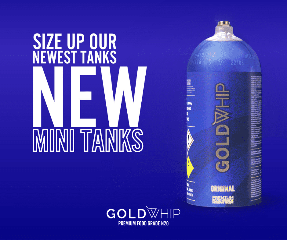 x3 GoldWhip Mini 200g N2O Canister - Image 4