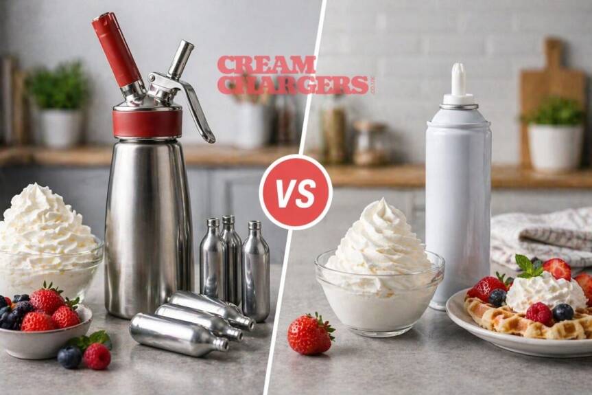 Cream Chargers vs Aerosol Whipped Cream Cans- Which Is Better?